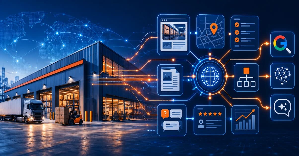 What Google and AI tools need to recommend a warehousing company — service pages, location clarity, FAQs, and operational proof